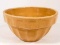 SMALL ANTIQUE YELLOW STONEWARE CROCK BOWL - 5