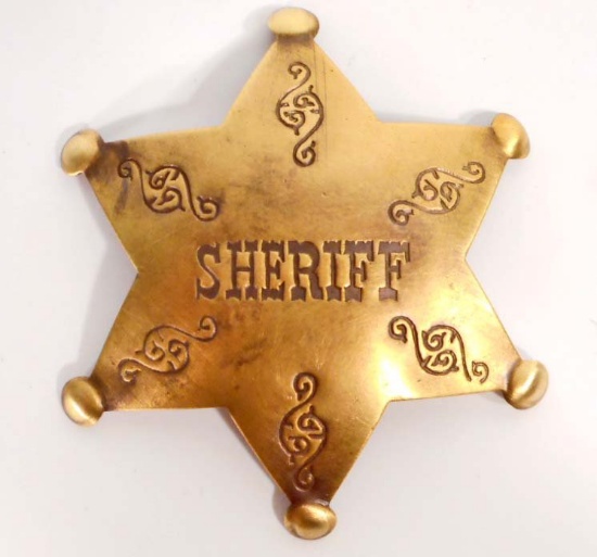 SHERIFF 6 POINT STAR BADGE