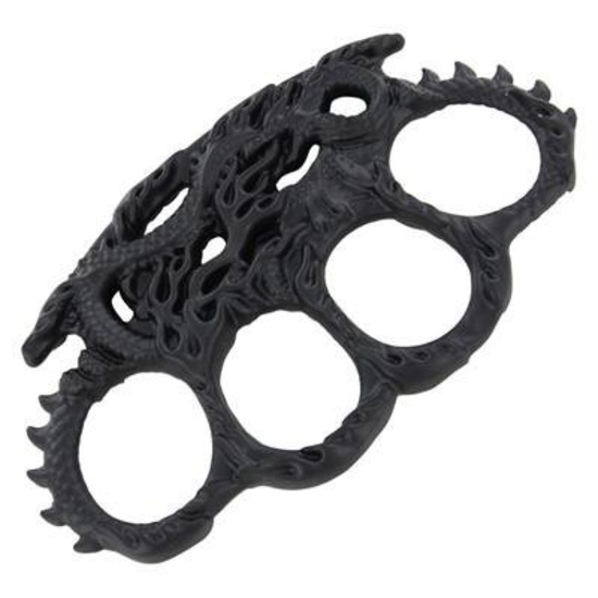 Way of the Dragon Brass Knuckles Belt Buckle Paperweight