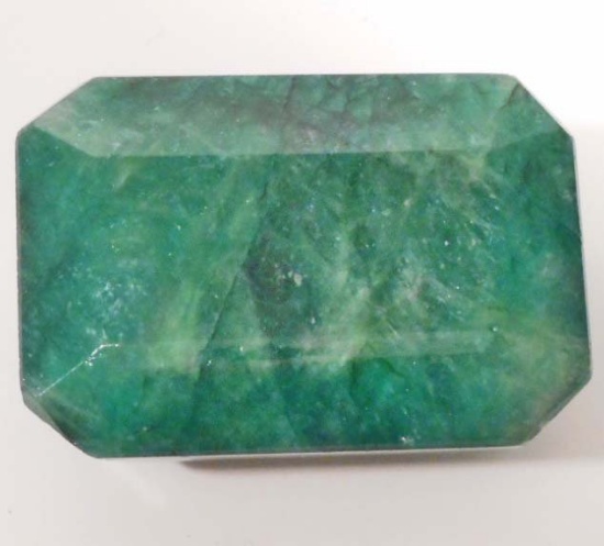 BIG 97.00 CT. NATURAL BRAZILIAN GREEN EMERALD GEM