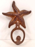 CAST IRON STARFISH HOOK - WALL MOUNT