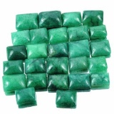 LOT OF 350 CTS. 26 Pcs Natural Brazilian Emerald Cabochon Gems