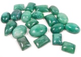 BIG LOT OF 209.1 CTS. OF NATURAL BRAZILIAN GREEN EMERALDS