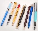 LOT OF 8 VINTAGE FOUNTAIN AND MECHANICAL PENS AND PENCILS