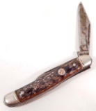 VINTAGE IMPERIAL PEANUT KNIFE W/ JIGGED BONE HANDLE