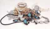 LARGE LOT OF VINTAGE COSTUME JEWELRY