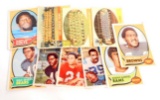 LOT OF 10 VINTAGE FOOTBALL CARDS - GALE SAYERS