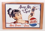 PEPSI COLA ADVERTISING METAL SIGN