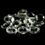 5.87 CT AAA! NATURAL! 15PCS GREEN URUGUAY AMETHYST OVAL