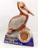 VINTAGE AMERICAN LEGION NEW ORLEANS PELICAN SOUVENIR WHISKEY DECANTER