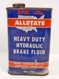 VINTAGE ALLSTATE ADVERTISING BRAKE FLUID CAN