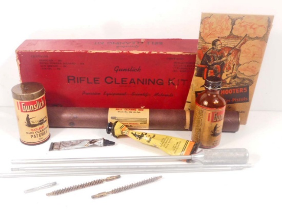 VINTAGE GUNSLICK RIFLE CLEANING KIT IN ORIGINAL BOX