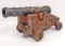VINTAGE WOOD AND METAL TOY CANNON