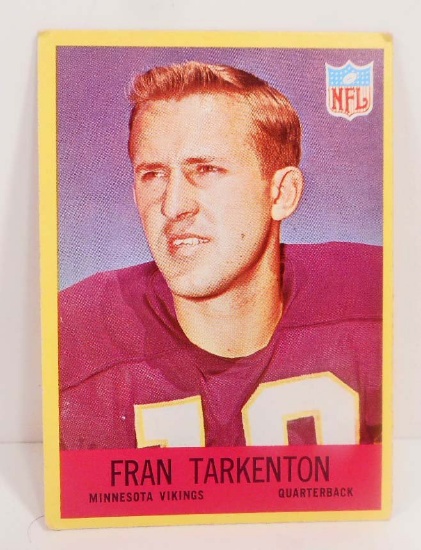 1967 PHILIDELPHIA GUM FRAN TARKENTON #106 FOOTBALL CARD