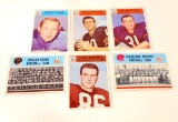 LOT OF 6 1966 PHILADELPHIA GUM FOOTBALL CARDS