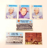 LOT OF 6 1966 PHILADELPHIA GUM FOOTBALL CARDS