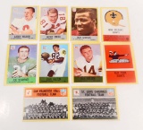 LOT OF 10 1967 PHILADELPHIA GUM 2ND SERIES FOOTBALL CARDS