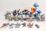 LARGE LOT OF VINTAGE SMURF FIGURES & COLLECTIBLES