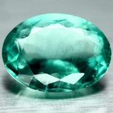10.14 CT NATURAL GREEN CHINA FLUORITE OVAL