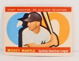 1960 TOPPS MICKEY MANTLE ALL-STAR NO. 563 BASEBALL CARD