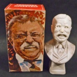 VINTAGE AVON THEODORE ROOSEVELT COLLECTIBLE COLOGNE BOTTLE IN ORIGINAL BOX