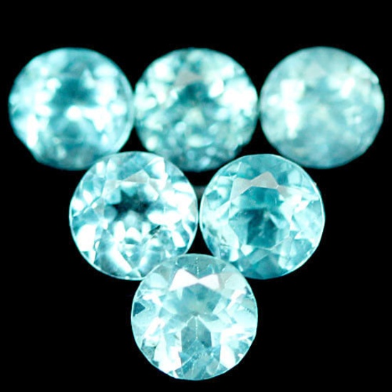 4.50 CT NATURAL! 13PCS PARAIBA BLUE MADAGASCAR APATITE ROUND