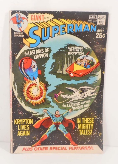 VINTAGE 1970-71 GIANT SUPERMAN #232 COMIC BOOK - 25 CENT COVER