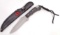 FIXED BLADE HUNTING KNIFE W/ BLACK HANDLE & SHEATH
