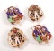 LOT OF 4 VINTAGE ROYAL ARCANUM ENAMELED PINS