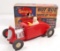 VINTAGE C. 1950'S SAUNDERS FRICTION TOY HOT ROD IN ORIGINAL BOX
