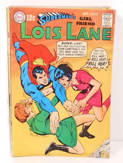 1968 LOIS LANE NO. 87 COMIC BOOK - 12 CENT COVER
