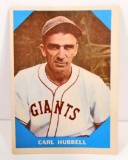 1960 FLEER CARL HUBBELL NO. 4 BASEBALL GREATS CARD