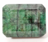 BIG 93.60 CT. NATURAL BRAZILIAN GREEN EMERALD GEM