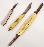 LOT OF 3 VINTAGE POCKET KNIVES