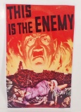THIS IS THE ENEMY HITLER WW2 POSTER PRINT