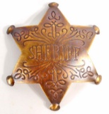SHERIFF 6 POINT STAR BADGE