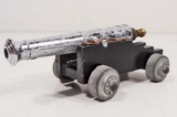 VINTAGE METAL TOY CANNON