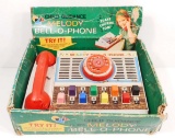 VINTAGE MELODY BELL-O-PHONE TOY PHONE IN ORIGINAL BOX