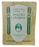 VERY RARE C. 1920S PHOTO COLORING TINTING COURSE BOOK