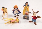 LOT OF 6 VINTAGE C. 1950'S MARX WALT DISNEY DISNEYIN FIGURES