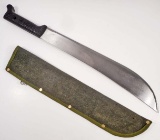 LARGE MACHETE W/ GREEN CANVAS SHEATH