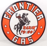 FRONTIER GAS STATION MOTOR OIL METAL SIGN - 14