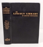 1924 1ST ED THE LINCOLN LIBRARY OF ESSENTIAL INFORMATION VOLUME 2