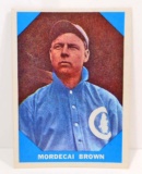 1960 FLEER MORDECAI BROWN NO. 9 BASEBALL GREATS CARD