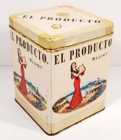 VINTAGE TOBACCO CIGAR ADVERTISING TIN