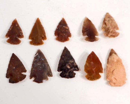 LOT OF 10 ARROWHEADS