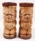 PAIR OF VINTAGE TIKI POTS