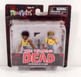 THE WALKING DEAD MORGAN AND GEEK ZOMBIE ACTION FIGURES