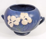 VINTAGE BLUE FLOWER ROSEVILLE BOWL