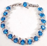 BEAUTIFUL BLUE  GEMSTONE BRACELET